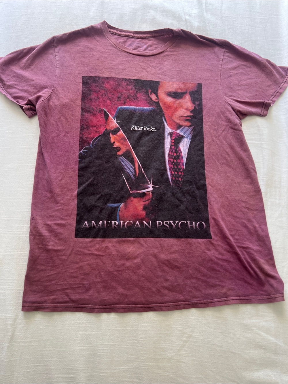 Vintage American Psycho killer looks t shirt